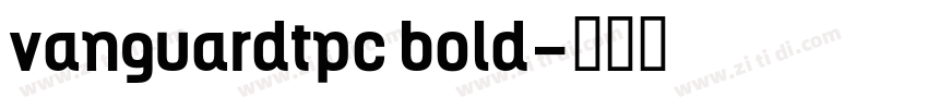 vanguardtpc bold字体转换